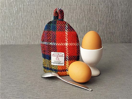 harris tweed egg cosies handmade by roses workshop